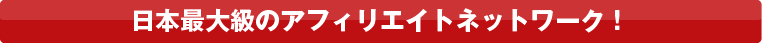 日本最大級のアフィリエイトネットワーク!